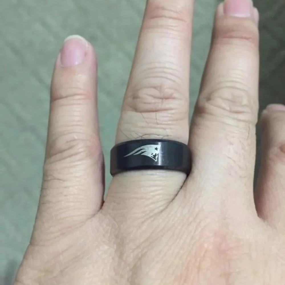 New England Patriots Black Ring